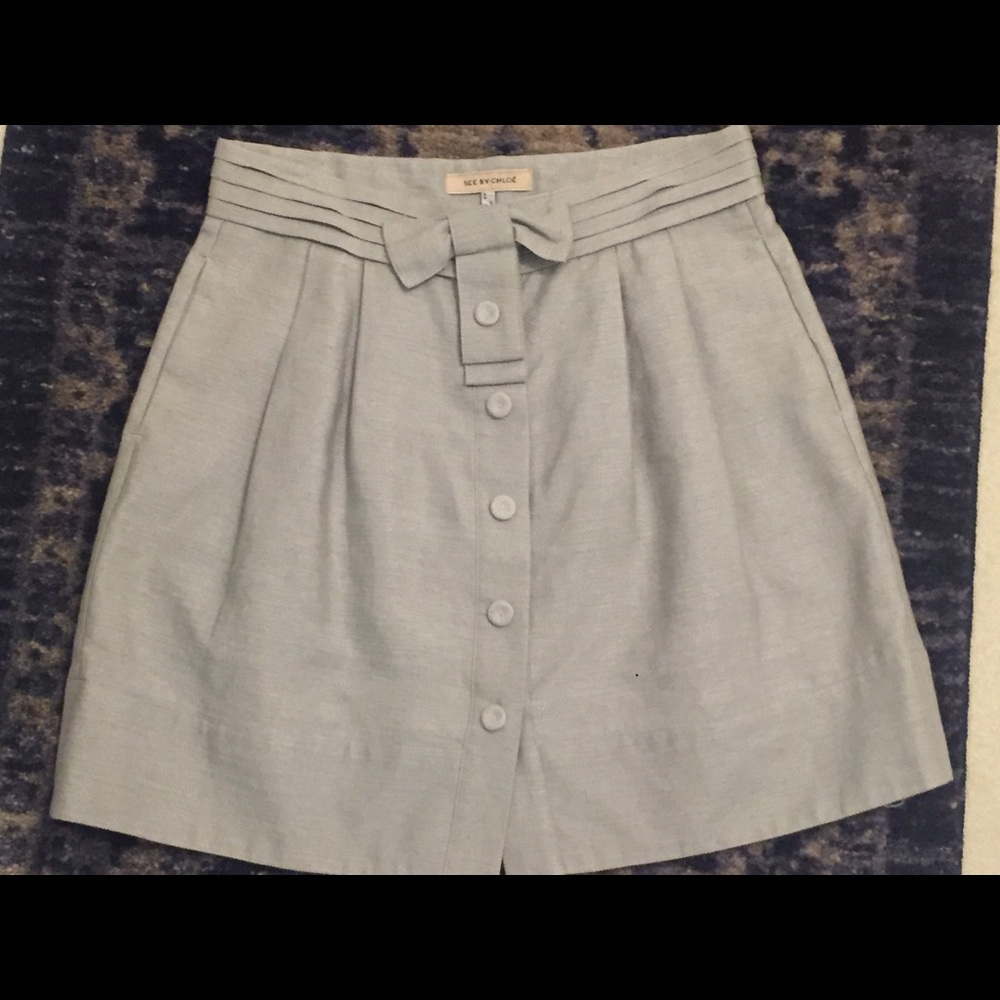 See by Chloe Gray Skirt